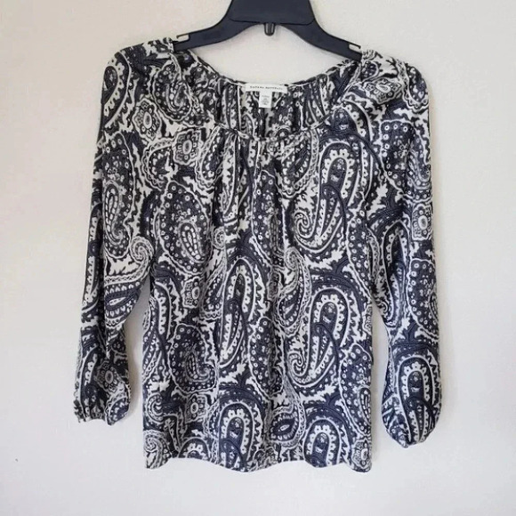 🌻 Banana Republic Paisley Print Blouse - Picture 1 of 9